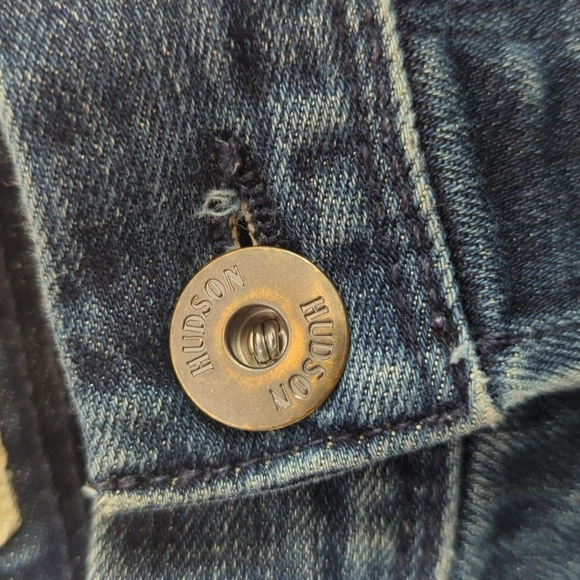 HUDSON Clifton Flap Pocket Bootcut Jeans Wickman Wash Men's 36 - Picture 12 of 16